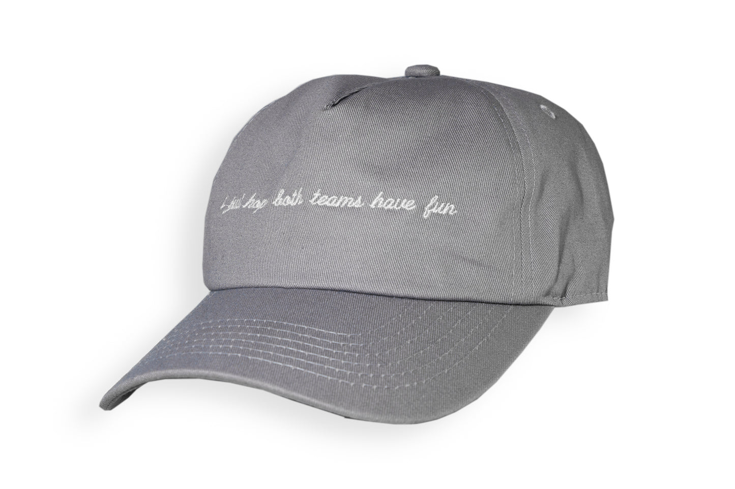 i just want both teams to have fun - Grey Dad Style Cap