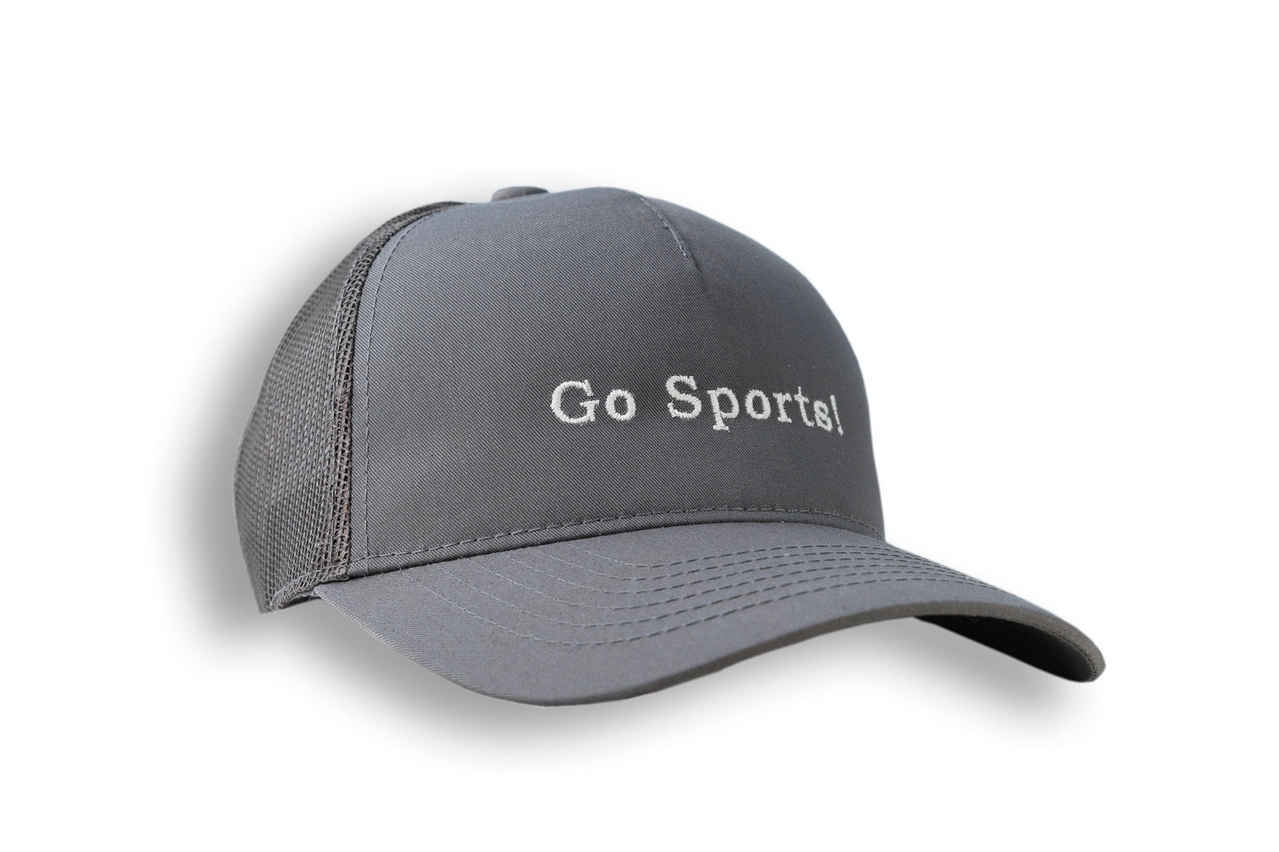 Go Sports! - Grey Ponytail Cap