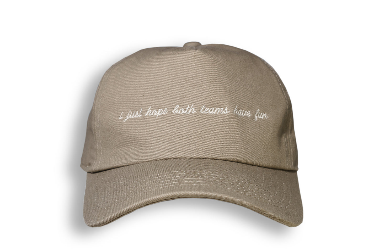 i just want both teams to have fun - Beige Dad Style Cap