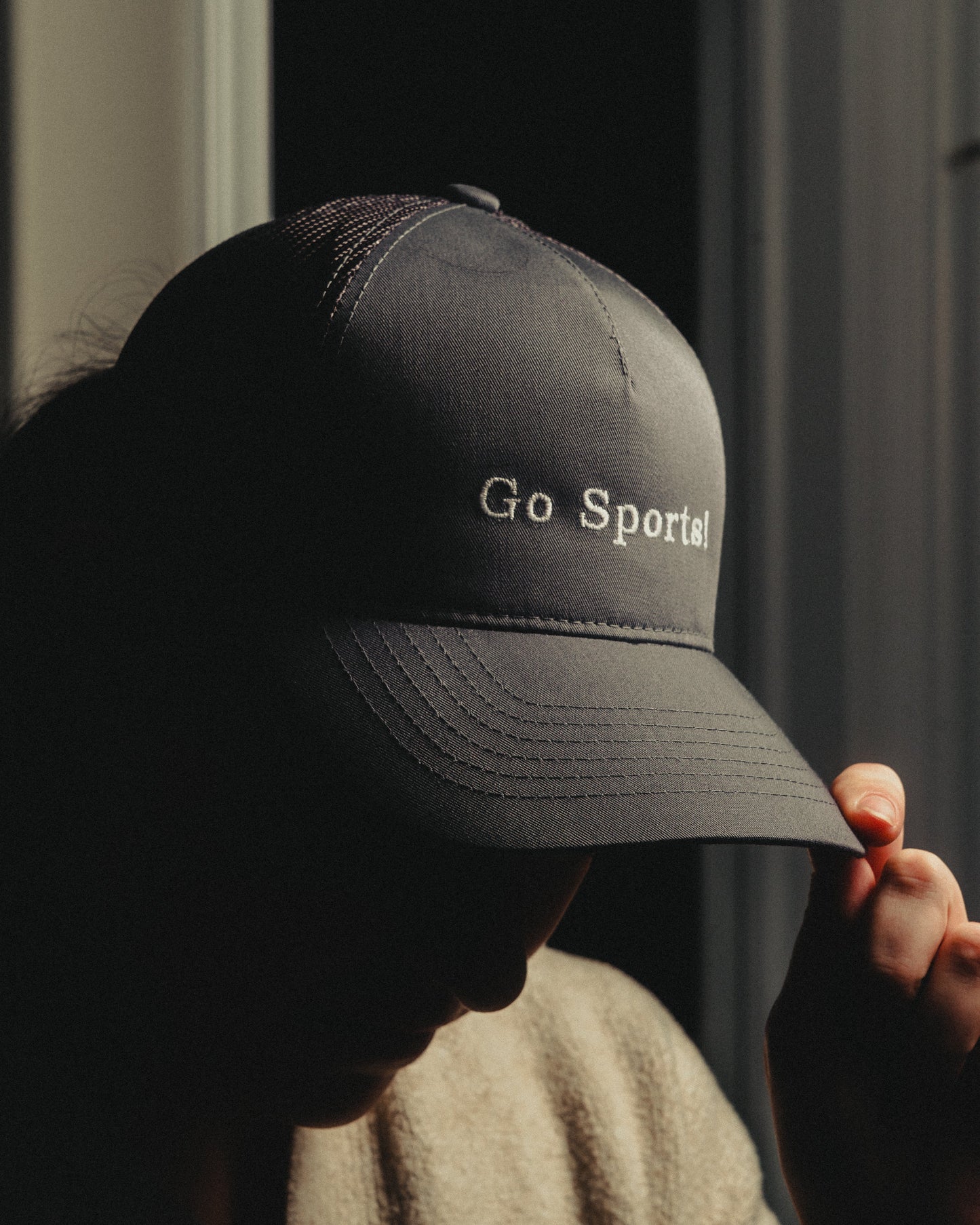 Go Sports! - Grey Ponytail Cap